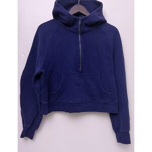 Lululemon Scuba Oversized 1/2 Zip Hoodie Blue Size M/L